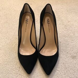 Neiman Marcus Black Suede Heel Size 8.5